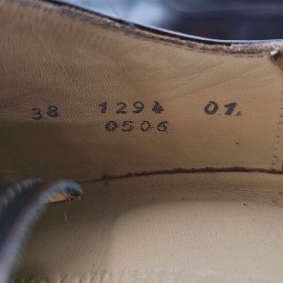 Melvin and Hamilton Mens 6D / 38EU Dark Brown Leather Dress Shoes Cap-toe Oxford - Picture 8 of 14